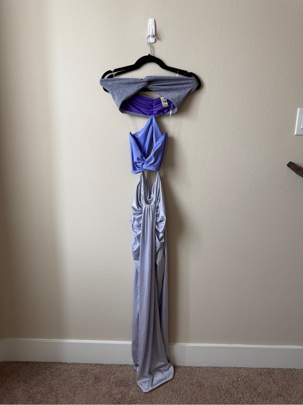 Baobab Collection Strapless Cutout Maxi Dress in Light Blue - Picture 3 of 10